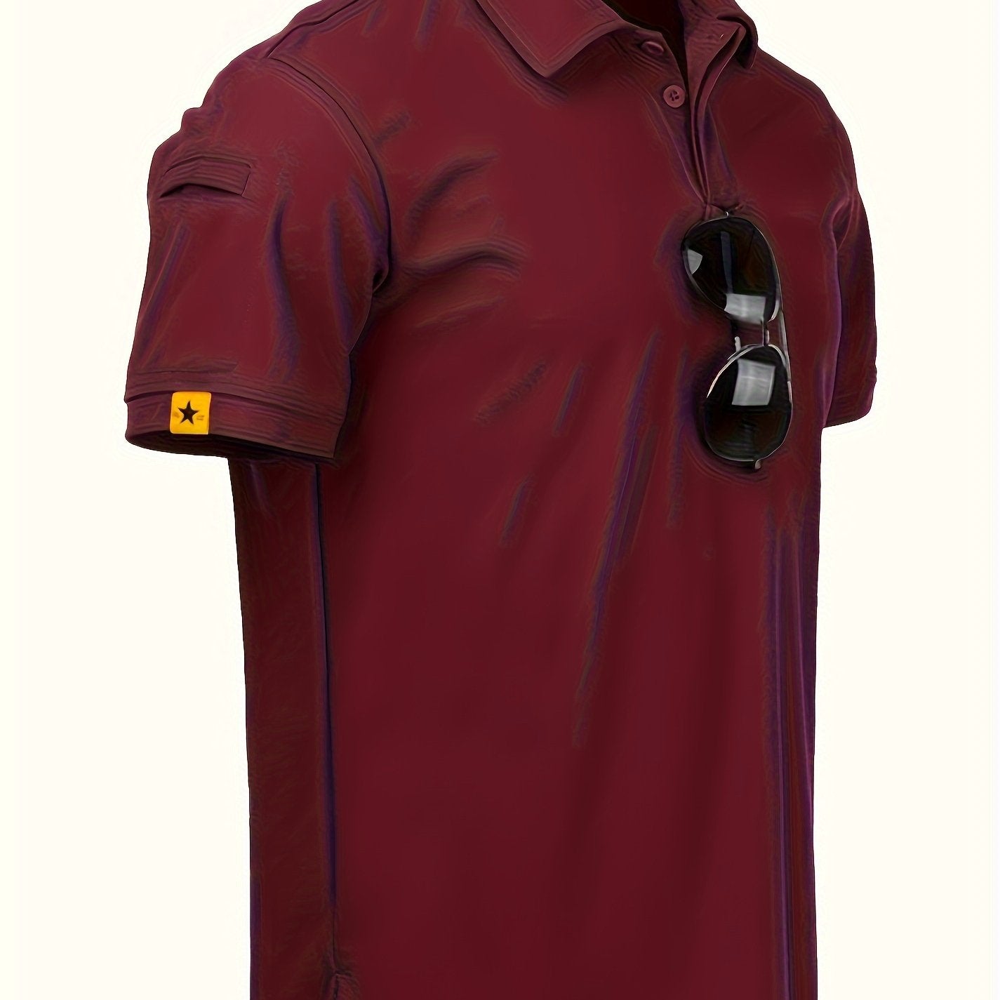 Men's casual stretch sports shirt ideal for golf and tennis during the summer outdoor season.