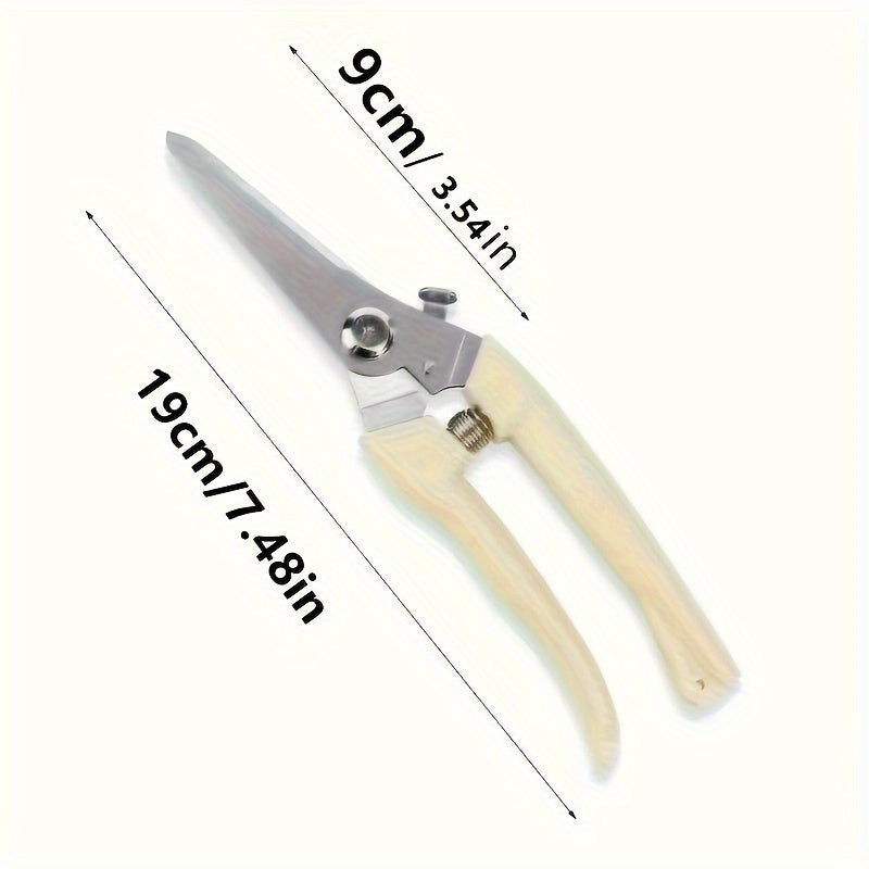 Stainless Steel Garden Scissors - Ideal for Pruning, Grooming, and Trimming Plants