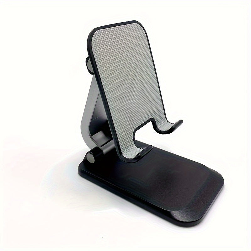 Foldable Metal Phone Stand with 360° Rotation, Suitable for Mobile Phones and Tablets - Great for Live Streaming, TV Watching, and Online Classes