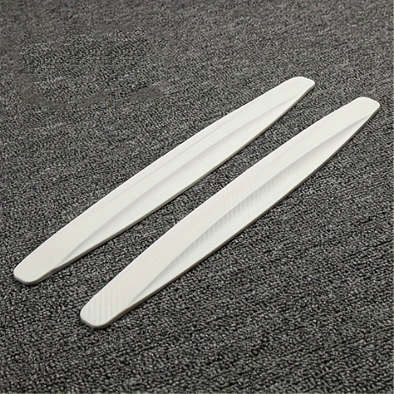 Rubber car bumper guards for front and rear anti-collision protection and door body scratch prevention, 2pcs.