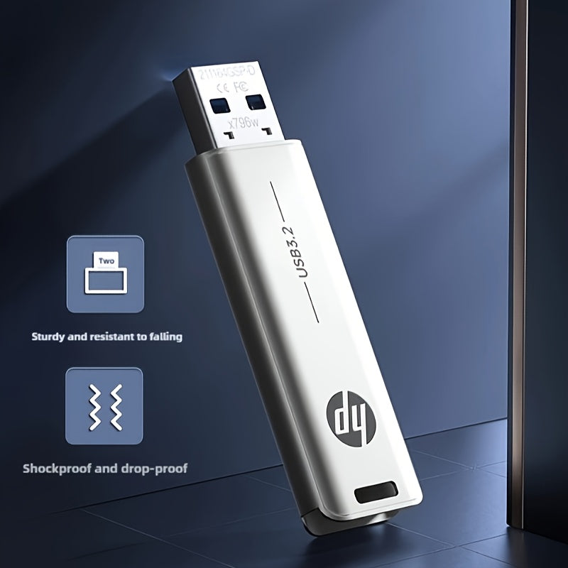 hp USB 3.2 Metal Flash Drive in 32GB-256GB sizes for creative car music gift