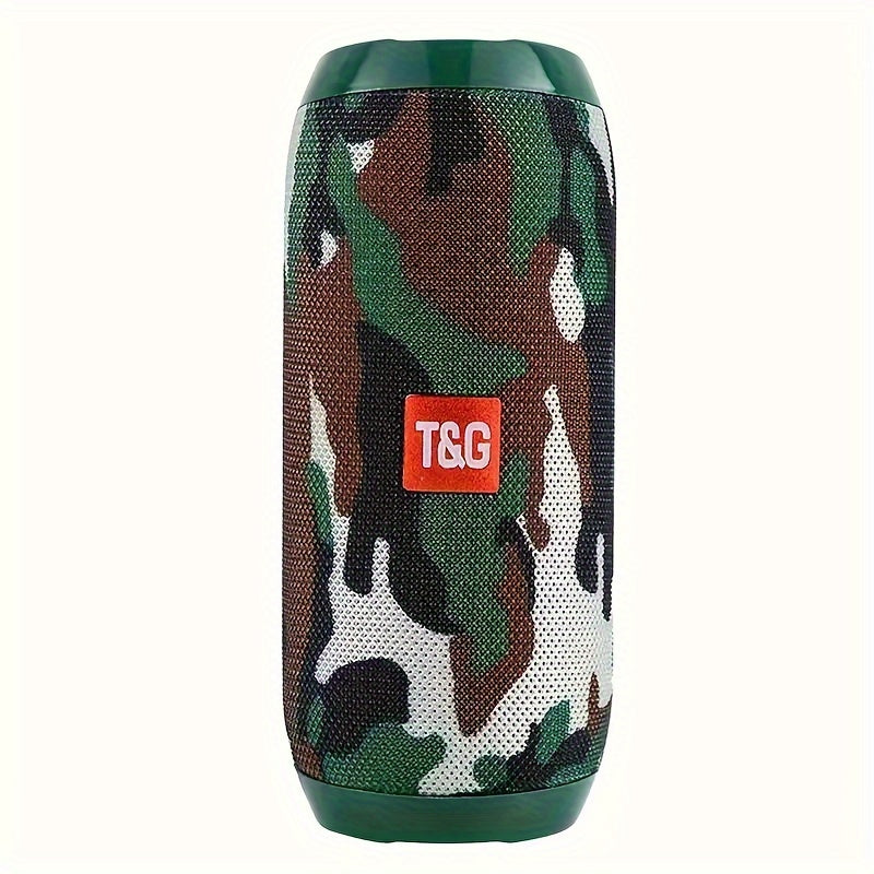 TG117 Portable Wireless Speaker with TWS Stereo, Built-in Mic for Calls, FM Radio, TF Card and USB Playback - Perfect for use.