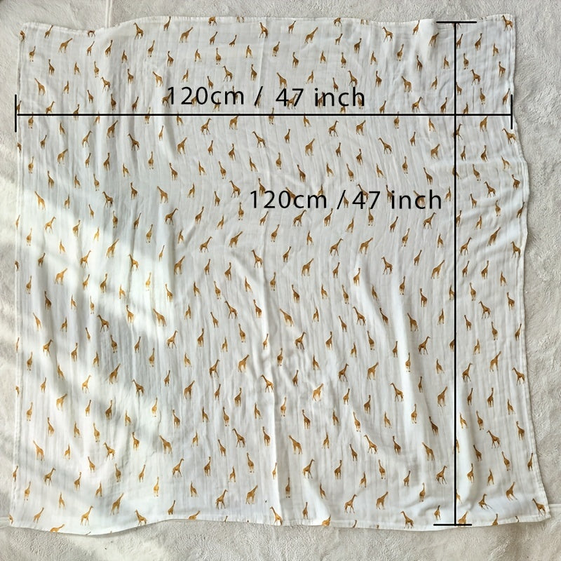 Bamboo Cotton Muslin Gauze Towel Wrap - Perfect Holiday Gift