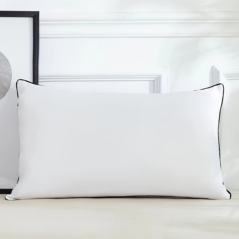 Set of 2 large sleep pillows for all sleep positions, with soft support. Can be used as a bedside or hotel series pillow.