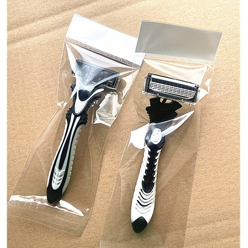 Disposable razor with five layers for men.