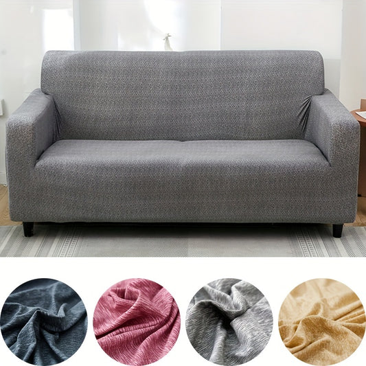 Elastic stretch sofa cover with four seasons texture.