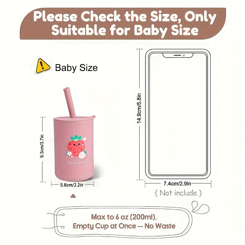 Personalized TYRY.HU 6oz Mini Water Cup with Name, Educational Portable Unbreakable Training Cup with Straw & Lid, Silicone Water Cup for Kids, Non-Toxic BPA Free Feeding Cup, Perfect Easter Gift