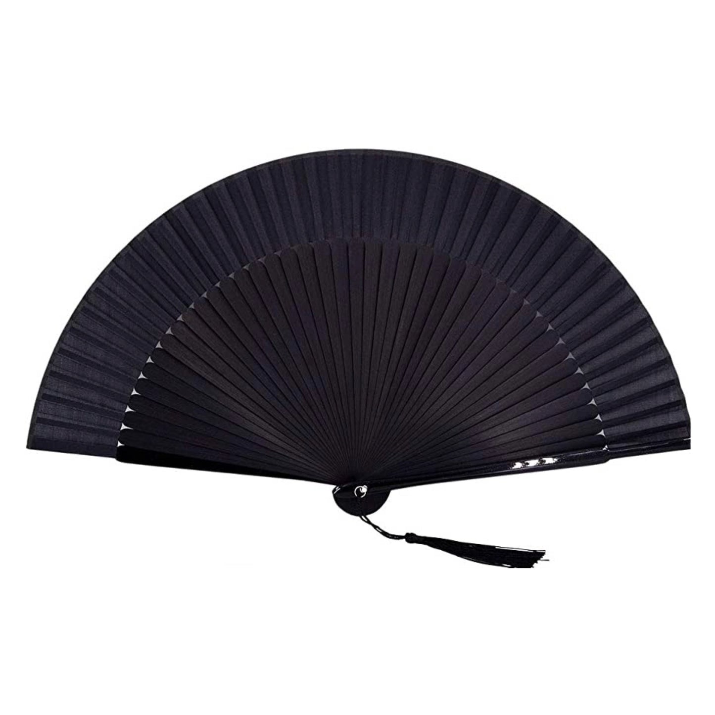 Bamboo Folding Fan: Charming and Elegant Handheld Fan with a Retro Style, measuring 8.27 Inches (21 cm) in length. Perfect for Chinese and Japanese inspired fashion.