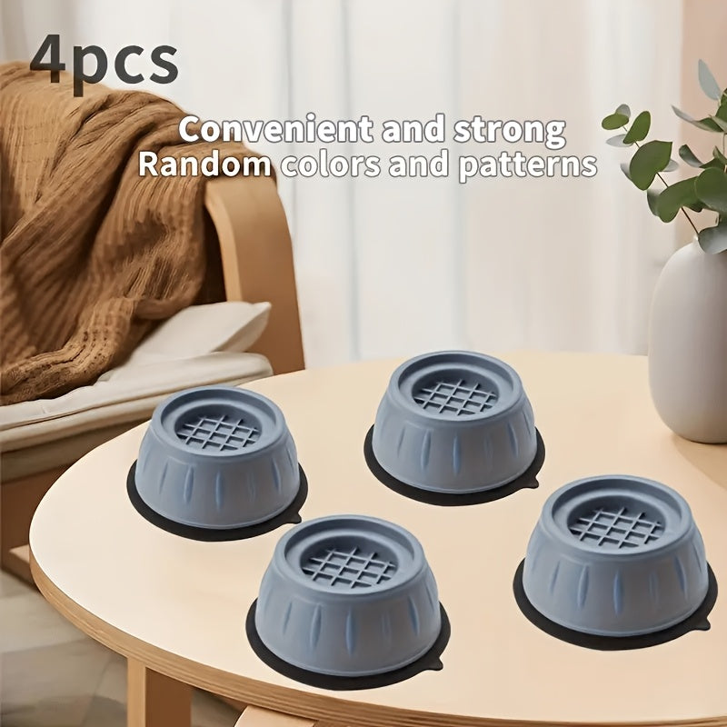 Set of 4 Anti-Vibration Washing Machine Feet, Fits Universally, Rubber Pads for Non-Slip Shock Absorption, Furniture Cups for Noise Reduction, No Electricity Required for Home Appliances like Washers and Refrigerators