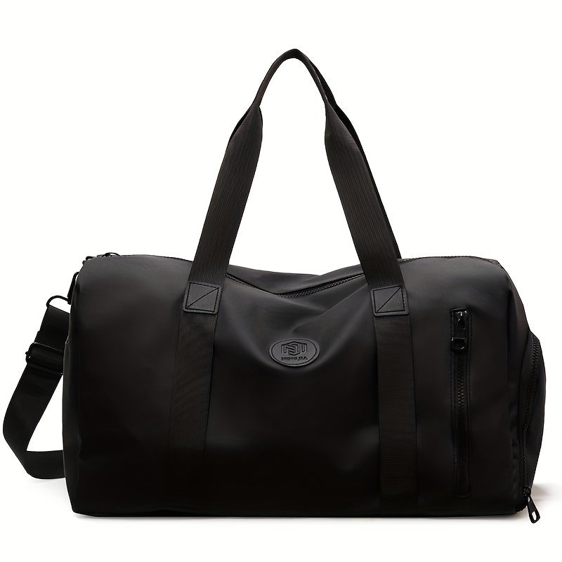 Men's Microfiber Leather Tote Bag, perfect for daily commuting with its large capacity.