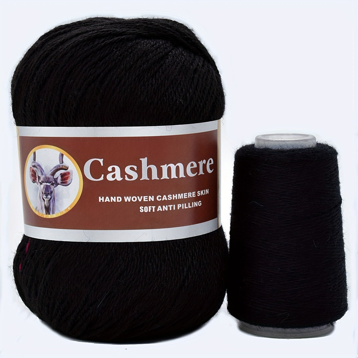 5 hand-woven cashmere blend yarns, 70% pure cashmere, 320m/350yd each in large (50g) & small (20g) skeins. Soft, anti-pilling for crochet & knitting. Ideal for scarves, sweaters, shawls in