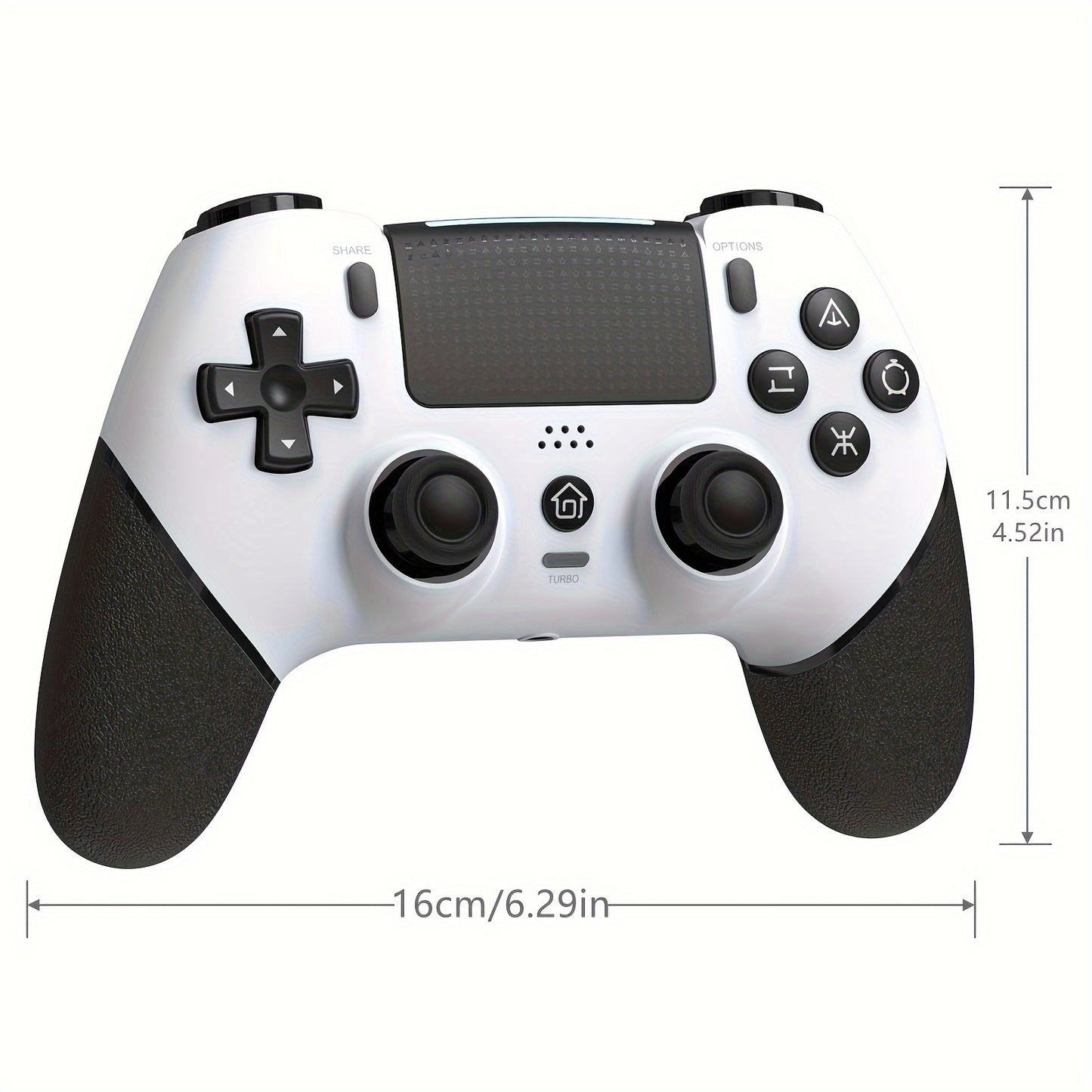 DOBE FOMIS Wireless Controller for PS4/PS4 Pro/PS4 Slim - No Drift, Hall Effect Joysticks, 3.5mm Speaker Jack, 6-Axis Motion Sensor, Turbo Function