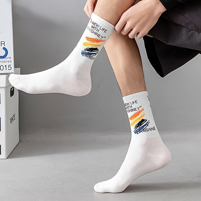 Send a random assortment of 5 or 10 pairs of trendy sports and mid-calf socks.