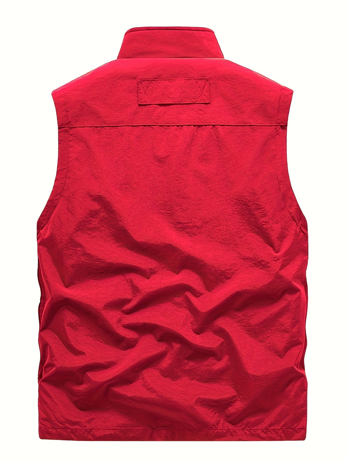 Men's Zipper Pockets Cargo Vest for outdoor activities in Spring and Summer.