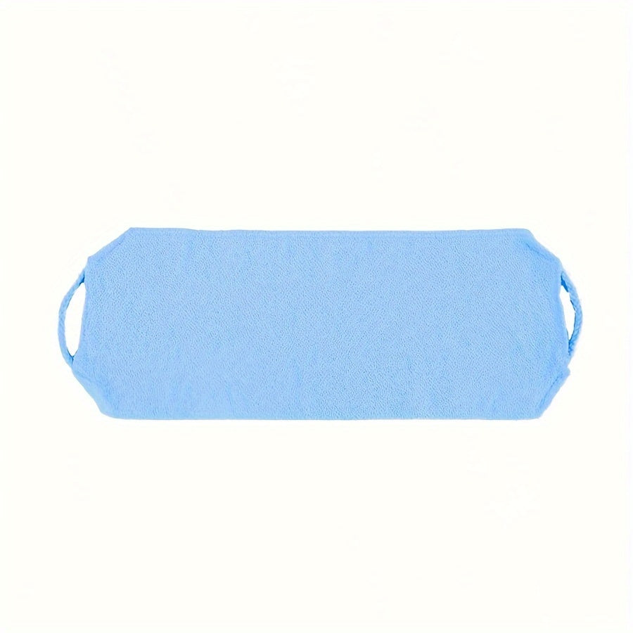 Exfoliating back scrubber towel with strong grip for deep clean and dead skin removal, fragrance-free.