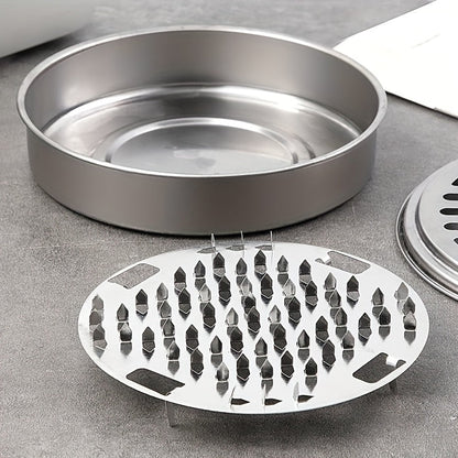 Sturdy Stainless Steel Mosquito Coil Holder with Lid - Flame-Resistant & Durable, Great for Residences, College Dorms & Accommodations - Ideal for Year-End Festivities like Halloween, Thanksgiving, Christmas & New Year's Eve