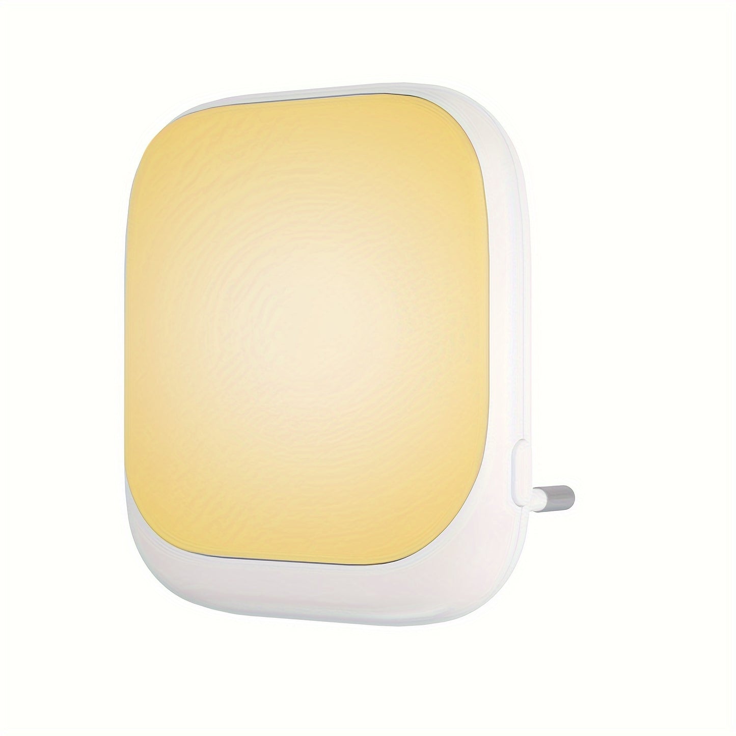 Energy-efficient LED night light with smart sensing, light sensor, and wall mount for various rooms.