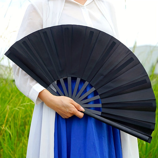 Traditional Chinese style accessories including a 1pc Kung Fu Fan, Tai Chi Ringing Fan, Chinese Dance Folding Fan, and Martial Arts Double-sided Plastic Fan Bone, perfect for adding a classic touch to your look.