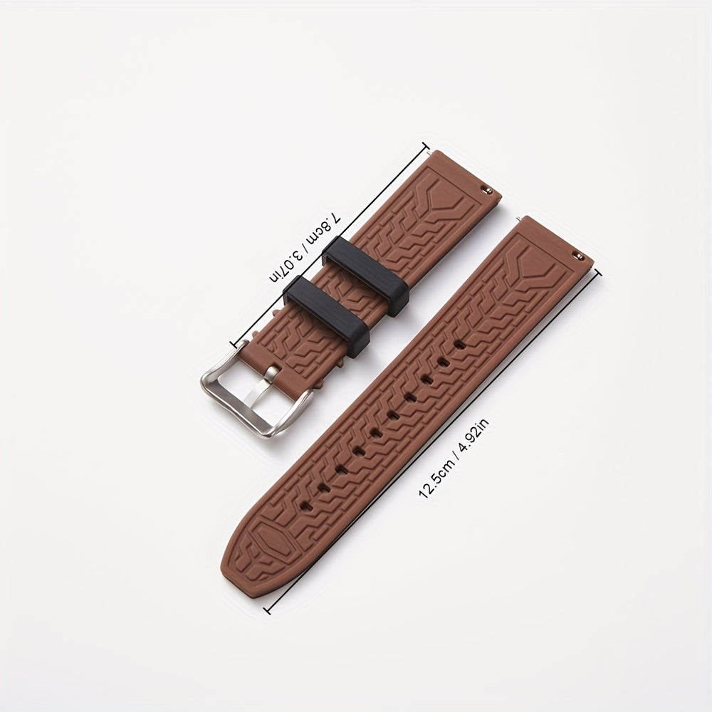 Get the perfect gift with this 1pc Quick Release Soft Silicone Watch Band in 20mm, 22mm, or 24mm. It's the ideal choice for watch enthusiasts looking to change up their accessories.