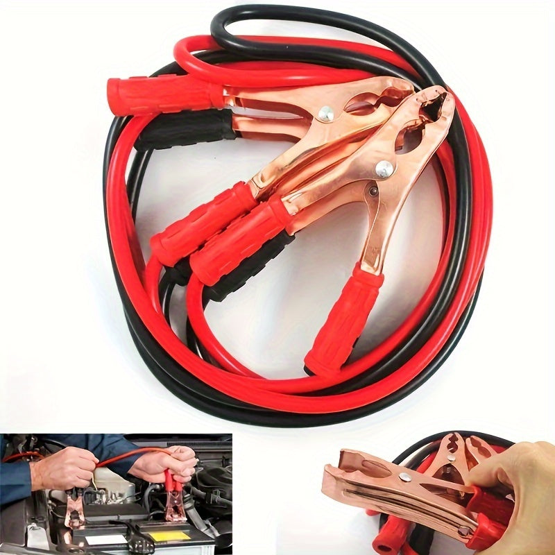 500A jumper cable for cars with battery clamp connection, max 36V voltage, no battery included, hardwired power supply, auto accessory.