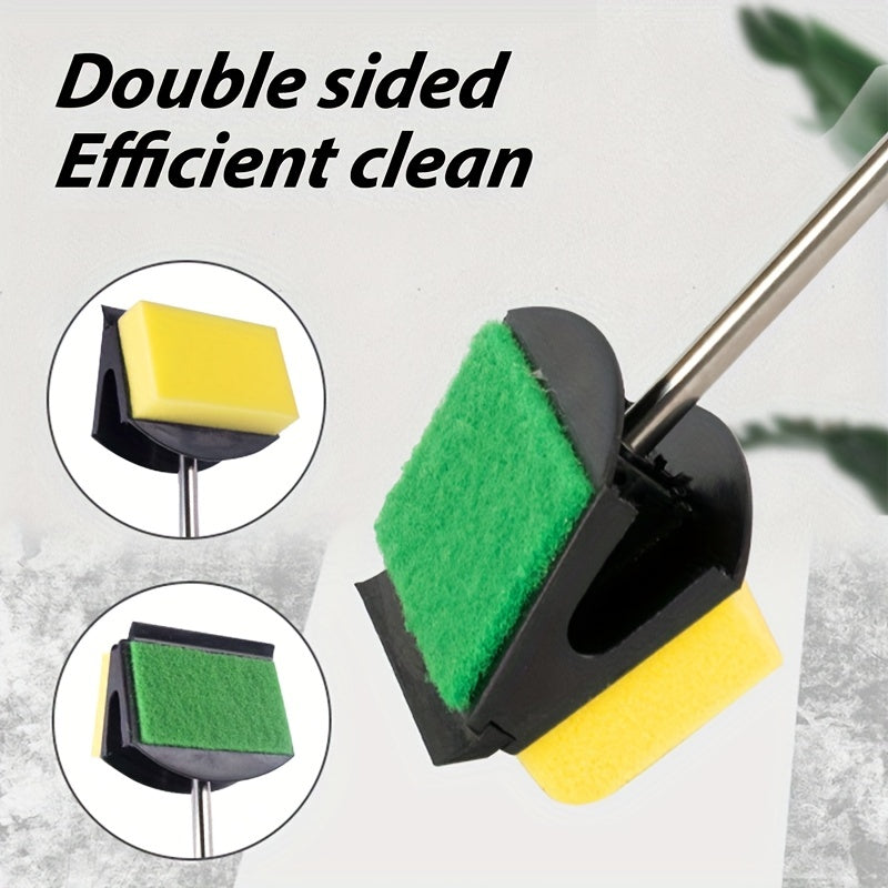 Fish tank glass cleaner with floating scrubber, algae sponge, made of PVC.