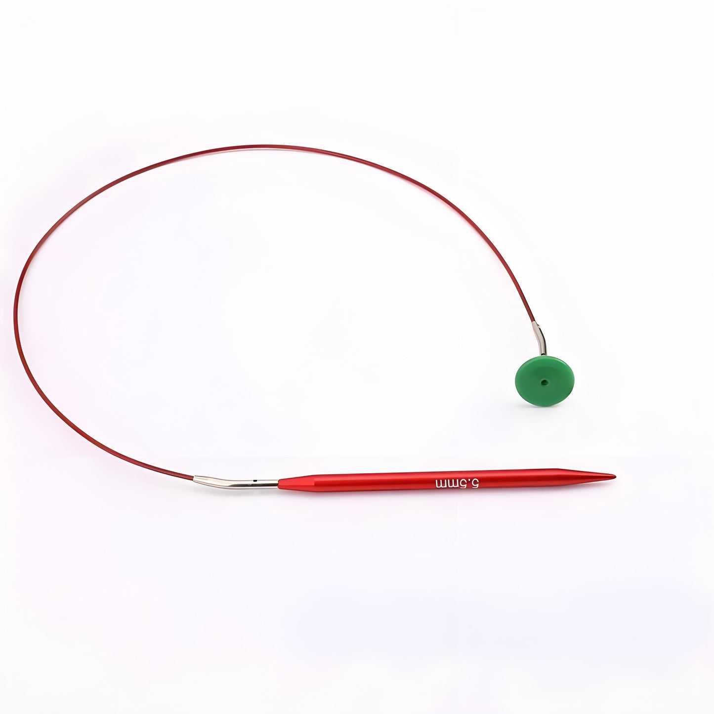 Versatile Knitting Tool Set with Adjustable Circular Needles, Red - Ideal for Crafting Sweaters and Scarves, JIUWEIDIAOWANG