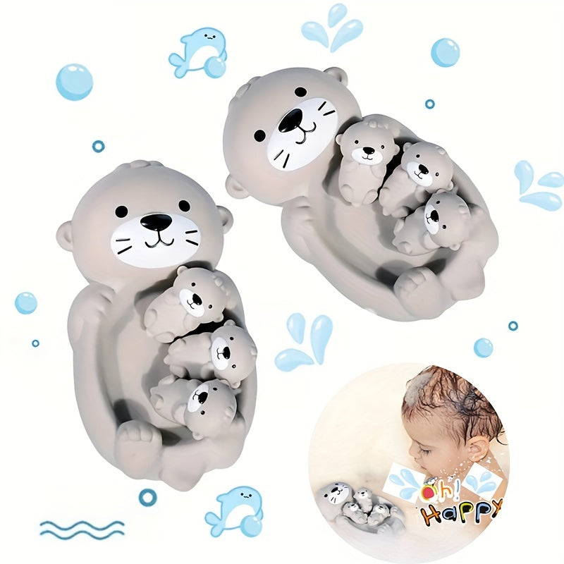 Top Pick! Educational Animal Floating Bath Toys Set for Kids - Exciting Water Play for Boys and Girls, No Batteries Required, Grey Plastic