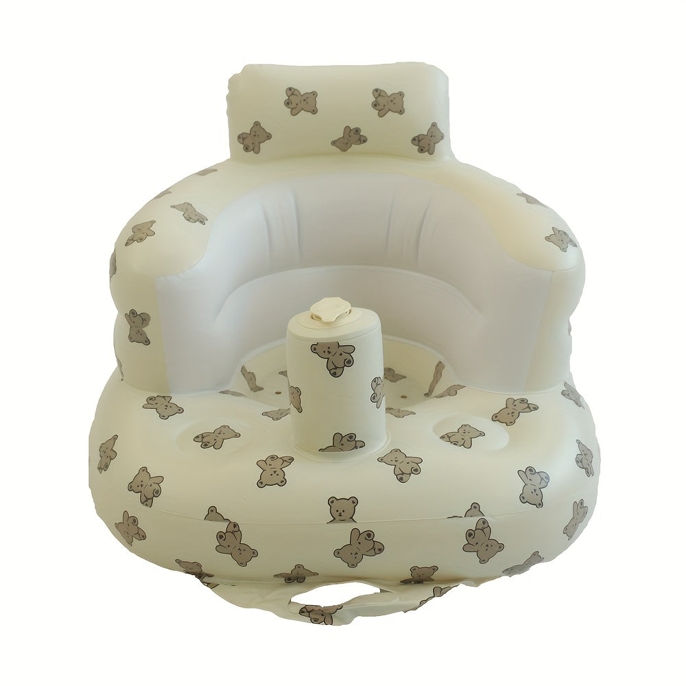 Thick PVC Portable Inflatable Seat for Kids Learning - Easy to Clean, Ideal for Picnics and Play - Comes in 7 Fun Designs