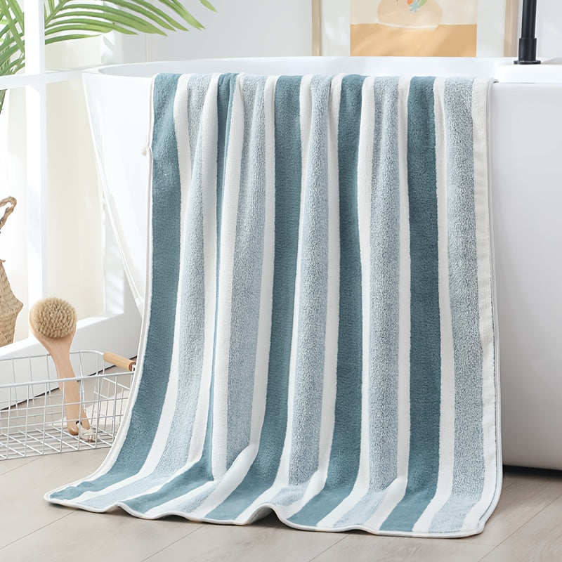 1/2 pack of 68.58 x 137.16 cm microfiber bath towel set. Ultra soft, highly absorbent, lightweight, and quick drying. Perfect for body, sport, yoga, spa, and fitness.