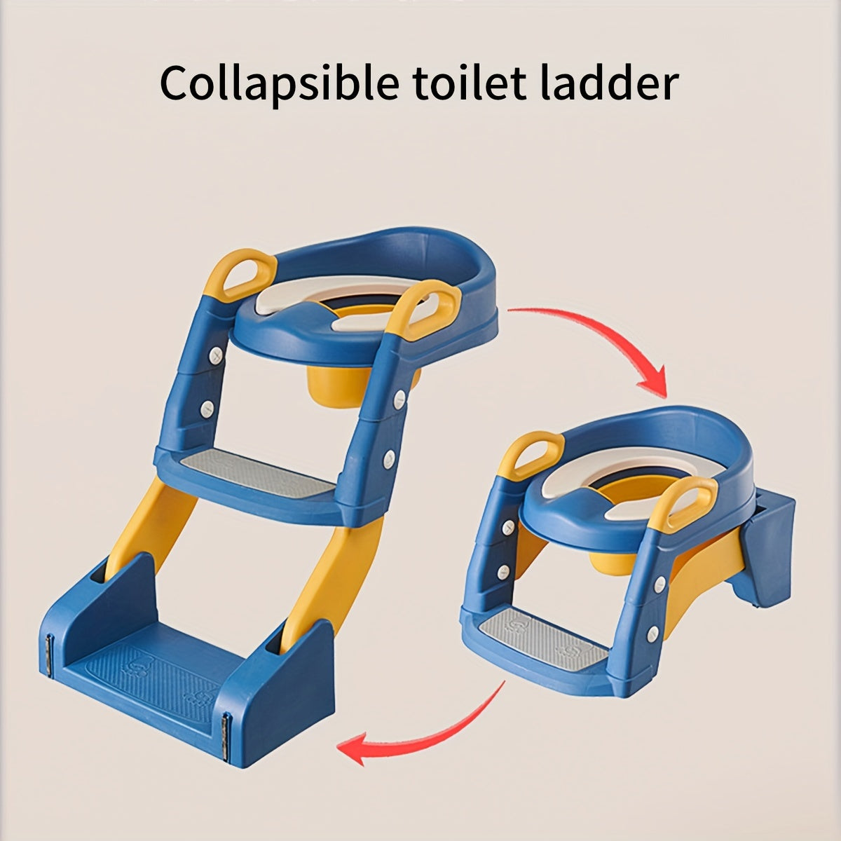 Toilet Potty Chair with Adjustable Seat, Sturdy Non-Slip Step Stool Ladder, Handles, and Splash Guard for Potty Training