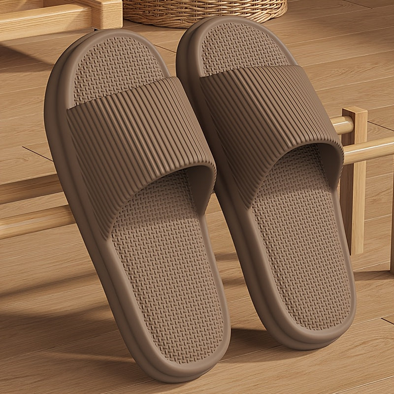 Comfortable size 48-49 summer slides in classic black, perfect for indoor/outdoor use. Made of non-slip, quick-dry EVA material. Great for beach and home relaxation.