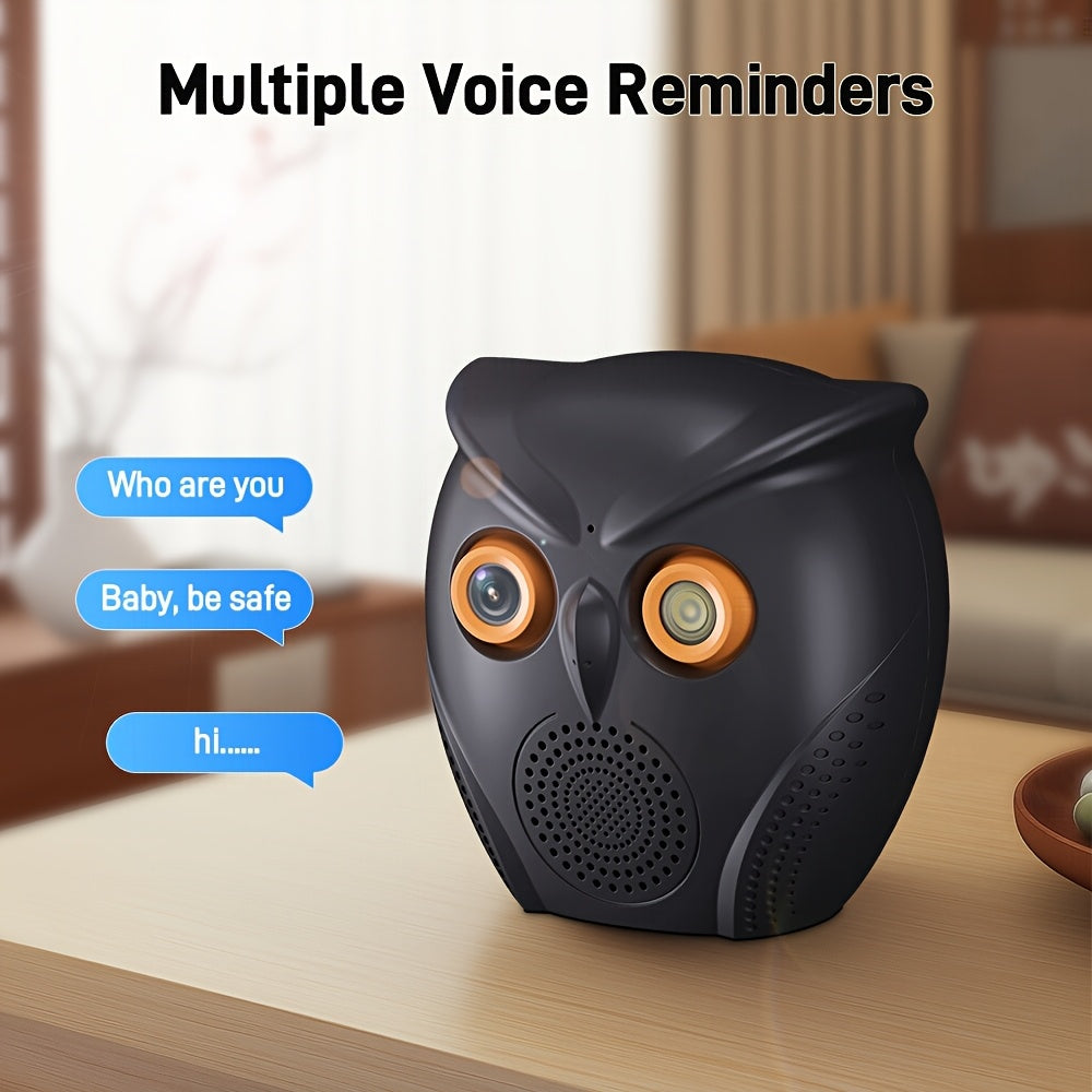 Get the 1pc Owl-Shaped WiFi Security Camera for indoor monitoring. This smart camera features night vision, 1080p HD resolution, and is USB powered. It is also compatible with smartphones, easy to install, and does not require batteries.