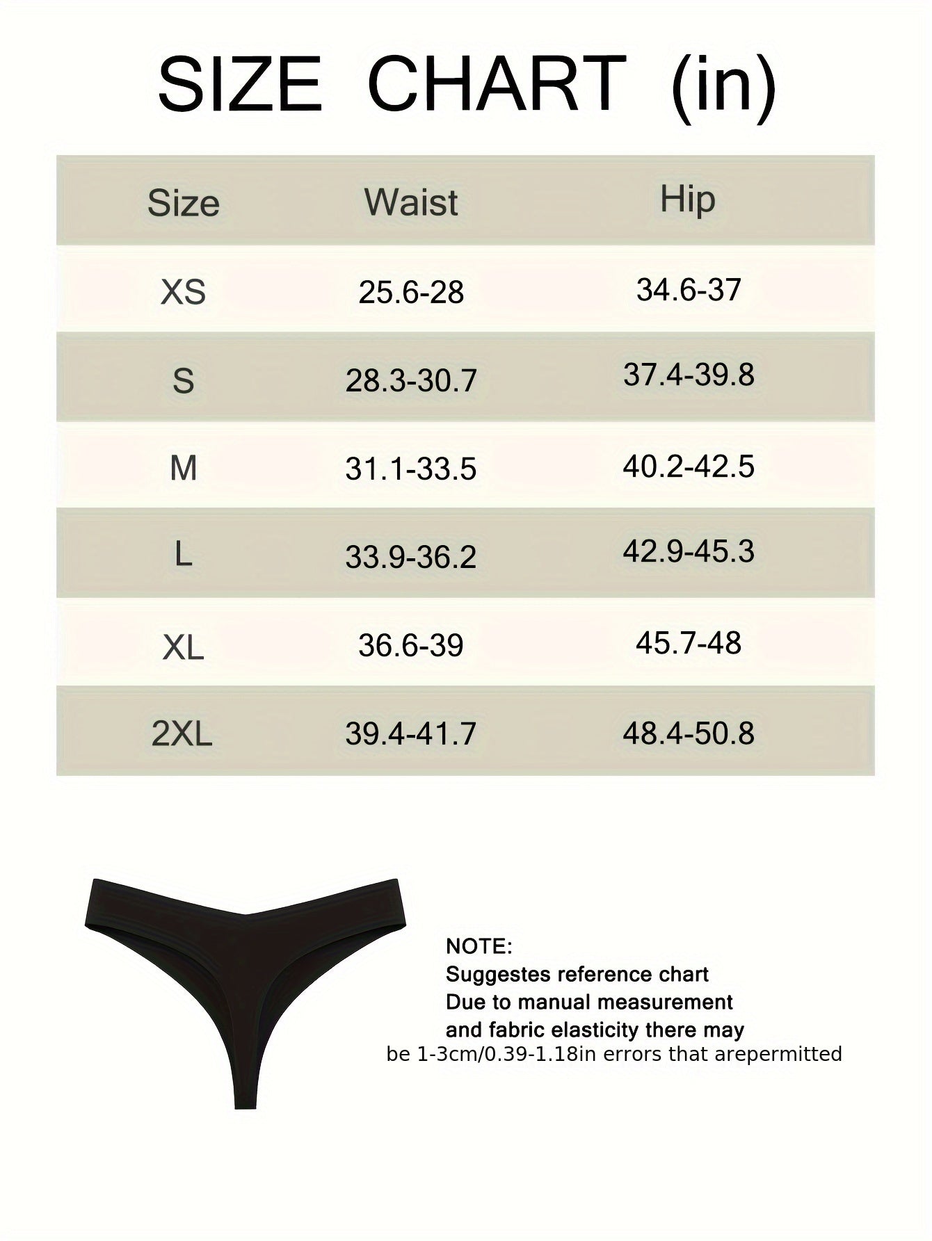 5pc Invisible & Stretch Seamless Thongs, V-Waisted, No Show Panties for Everyday Wear