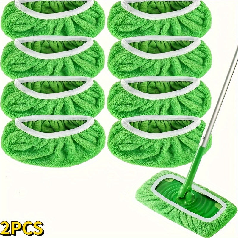 Reusable mop replacement pads available in sets of 2, 4, or 8. These flat floor mop cloths are washable and durable with high dirt and water absorption for both wet and dry use. Easy to clean and perfect for all your cleaning needs this holiday season.