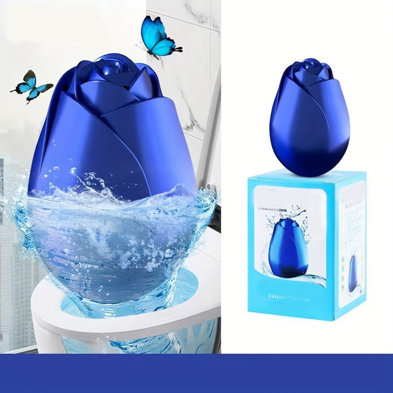 1 piece of Flower-Shaped Toilet Bowl Cleaner with Deodorizing and Stain-Removing Properties for a Fresh and Clean Bathroom Experience. This Automatic Cleaning Tool provides Power Decontamination and is a must-have Household Gadget for maintaining a