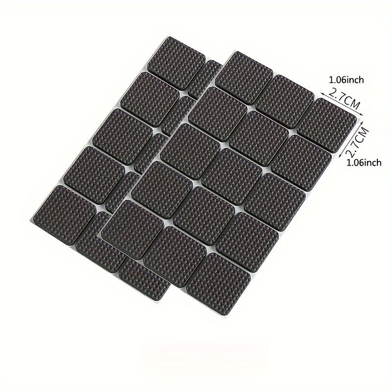 Rubber Furniture Pads with Self-Adhesive Backing - Non-Slip and Easy to Install Floor Protectors for Home Decor