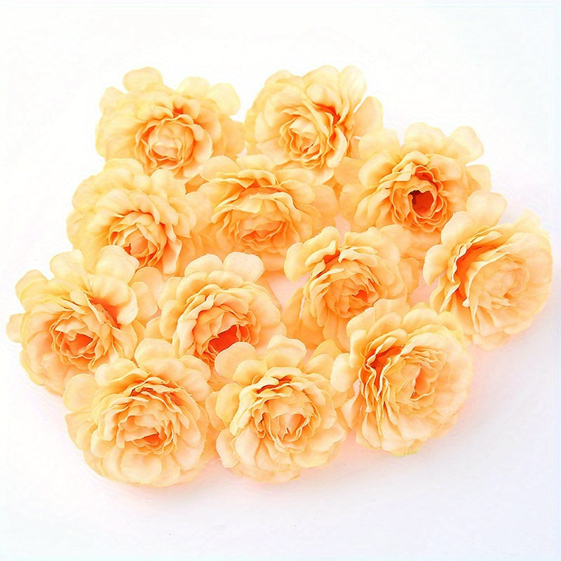 10/20pcs Multi-layer Rose Head Flower - Artificial DIY Wreath Material for Weddings and Home Decor