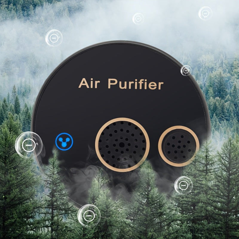 Compact 3-in-1 USB air purifier for various spaces, operates up to 36V without battery.