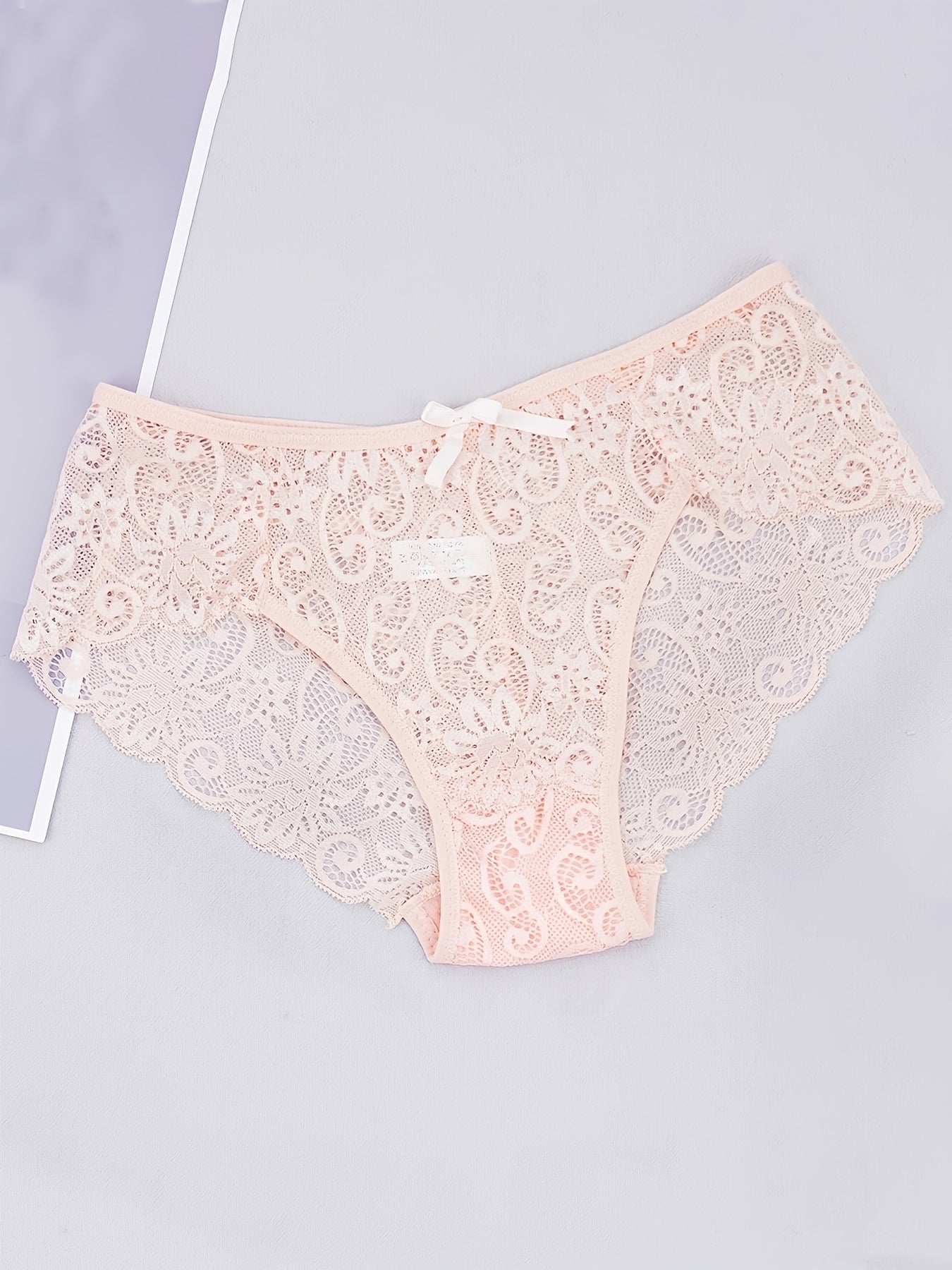 5-pack lace mid waist panties for women