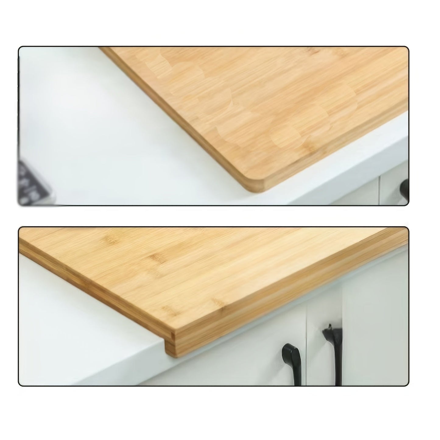 This double-sided, durable, and easy-to-clean large bamboo cutting board is ideal for kitchen prep, restaurants, and outdoor use.