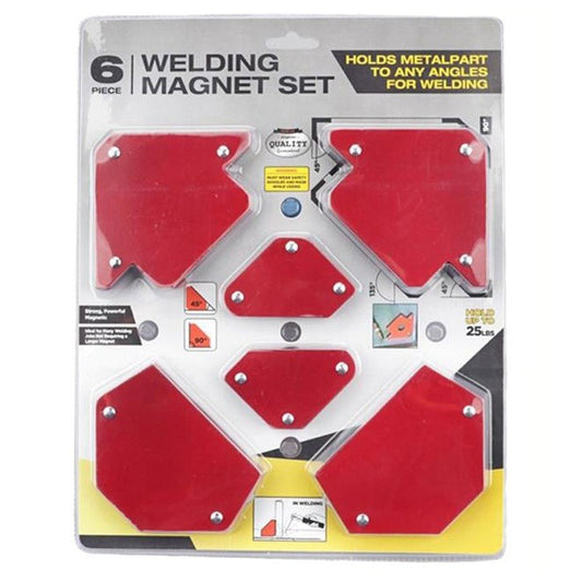 Compact Short Arrow Welding Magnet, 11.34 KG Metal Magnetic Stand with Multiple Angle Options for Precision Positioning in Welding.