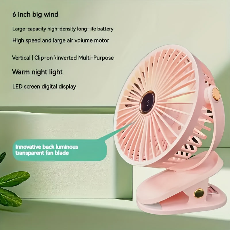 The Jkuoo Vertical Fan is a versatile clip-on electric fan designed for indoor air circulation, featuring adjustable angles and wind speeds for strong airflow with minimal noise.