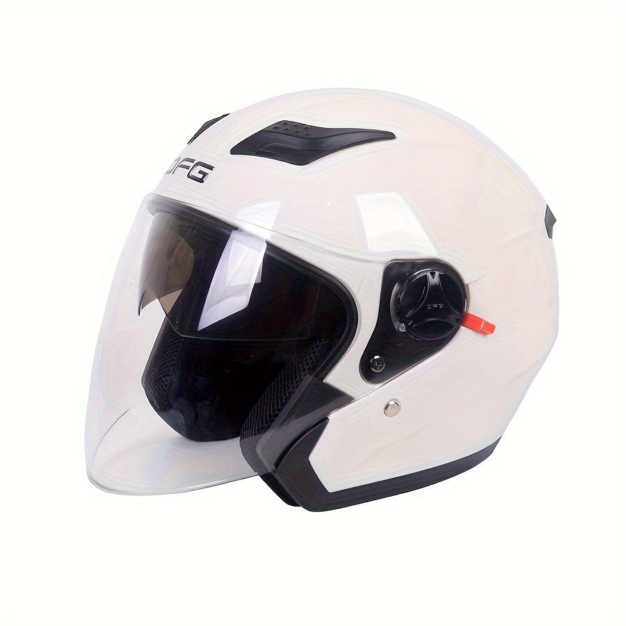 A unisex stylish motorcycle helmet for year-round head protection.