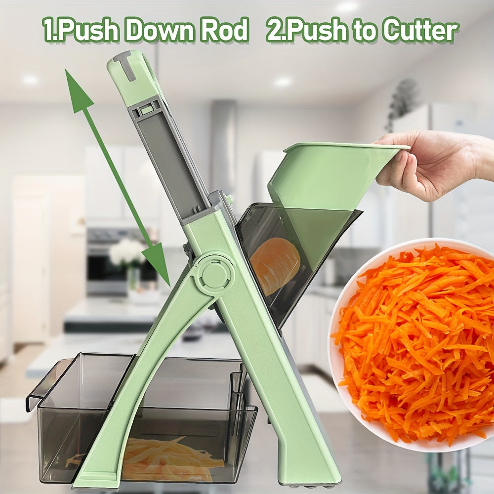 Adjustable safety slicer for vegetables, fruits, and more - perfect gift for mom