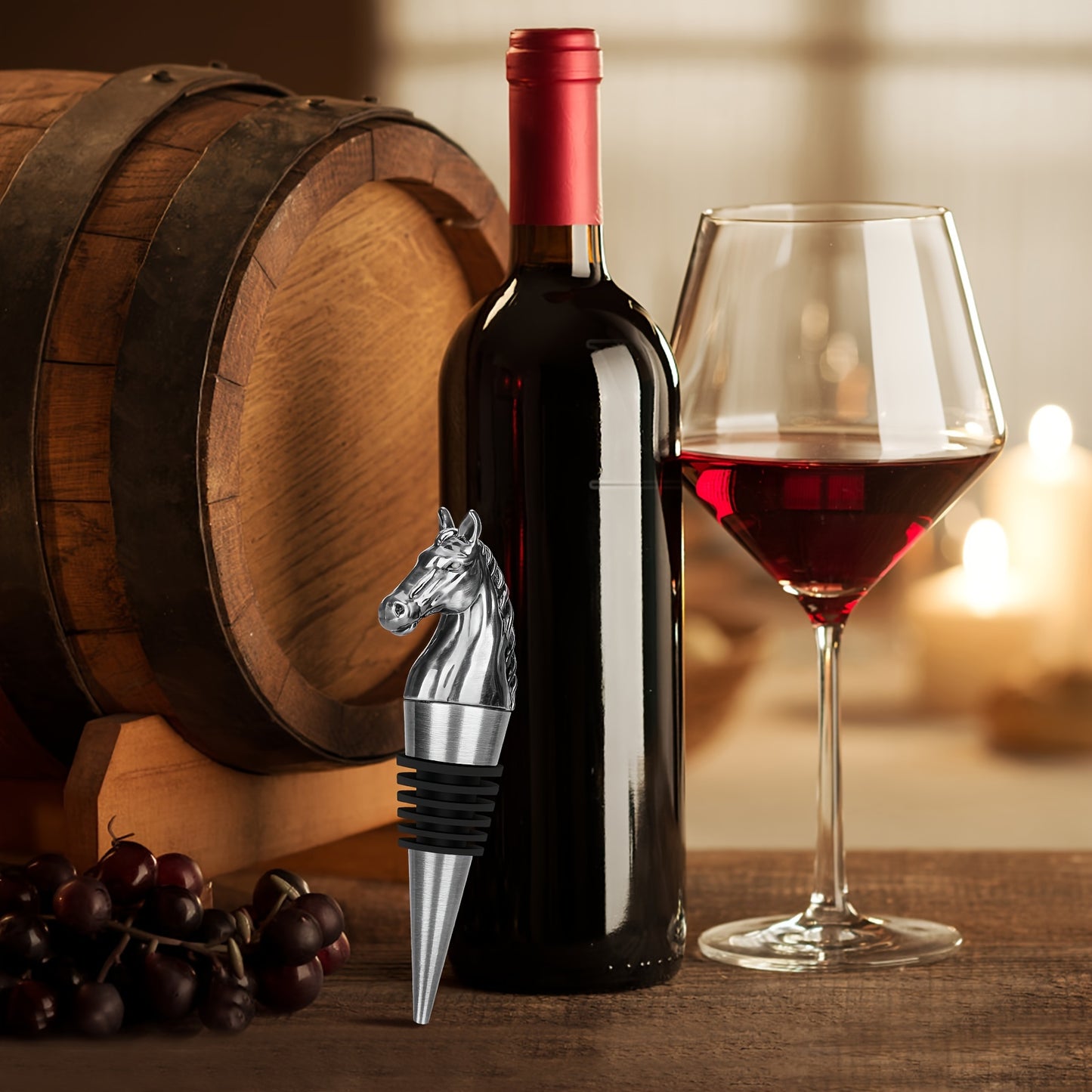 Fun animal-shaped wine stopper for preserving red wine, ideal for kitchen storage gift or birthday present for wine preservation.