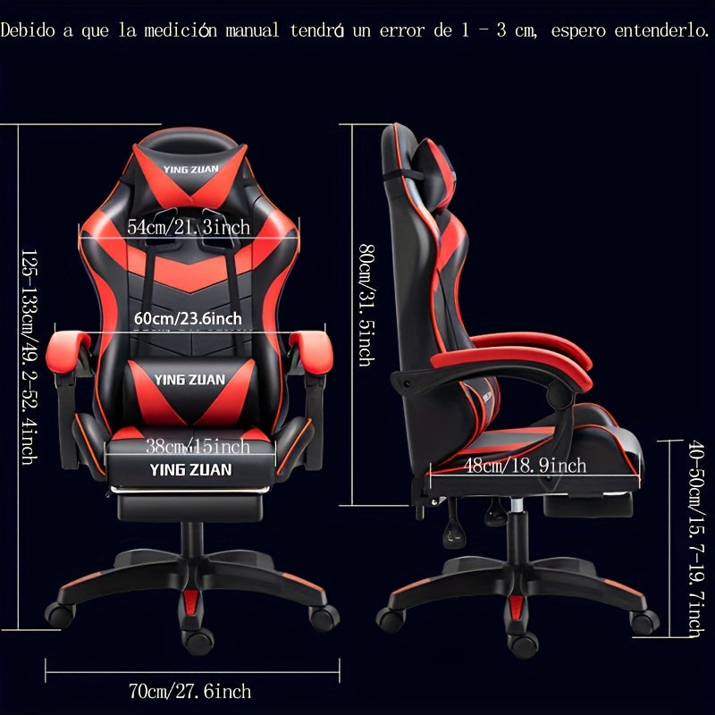 Ergonomic Gaming Chair with Reclining Feature - Ideal for Home Office & Competitive Gaming