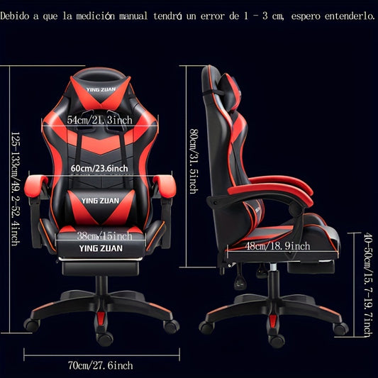 Ergonomic Gaming Chair with Reclining Feature - Ideal for Home Office & Competitive Gaming