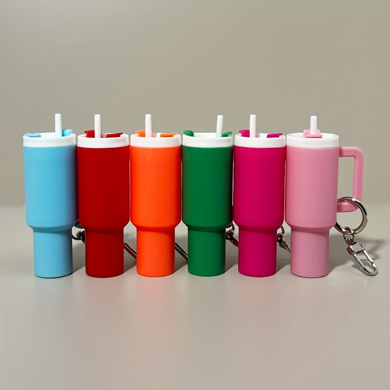 Get your hands on the adorable 6CPS Mini Cup Keychain, a fun and practical accessory that can also be used to store lipstick, ornaments, and other small items. It makes for a perfect gift to give to others.