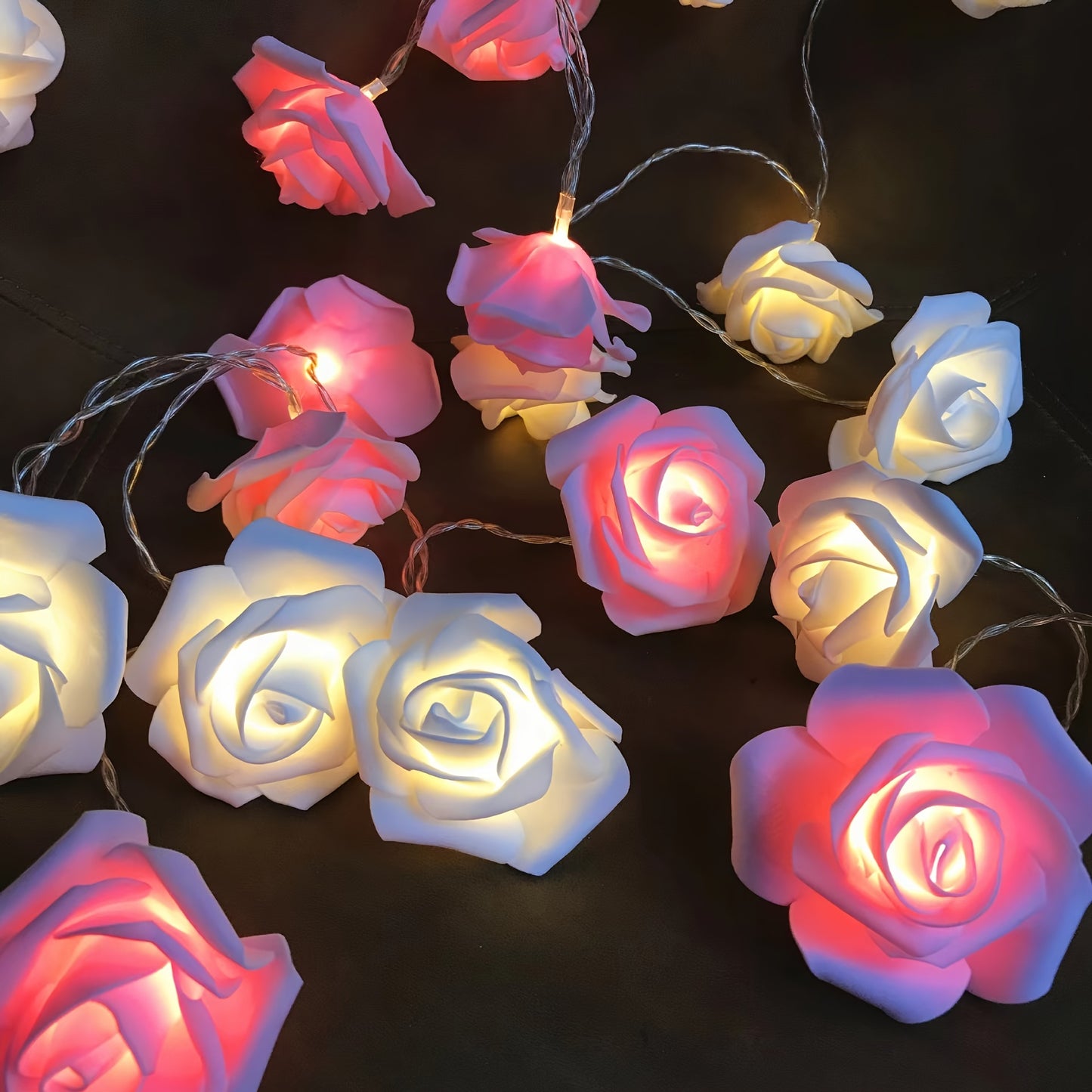 LED Red Roses, 149.96cm Valentine's Day Decor with 10 LEDs, Battery Operated, Romantic Floral Display for Holiday Decor.