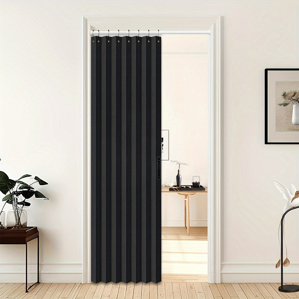 Set of 1 pleated blackout shades with hooks in an accordion-style folding design for windows, ideal for creating partitions in rooms. Suitable for living rooms, bedrooms, entrances, cloakrooms, office doorways, and French windows. Enhance your home decor